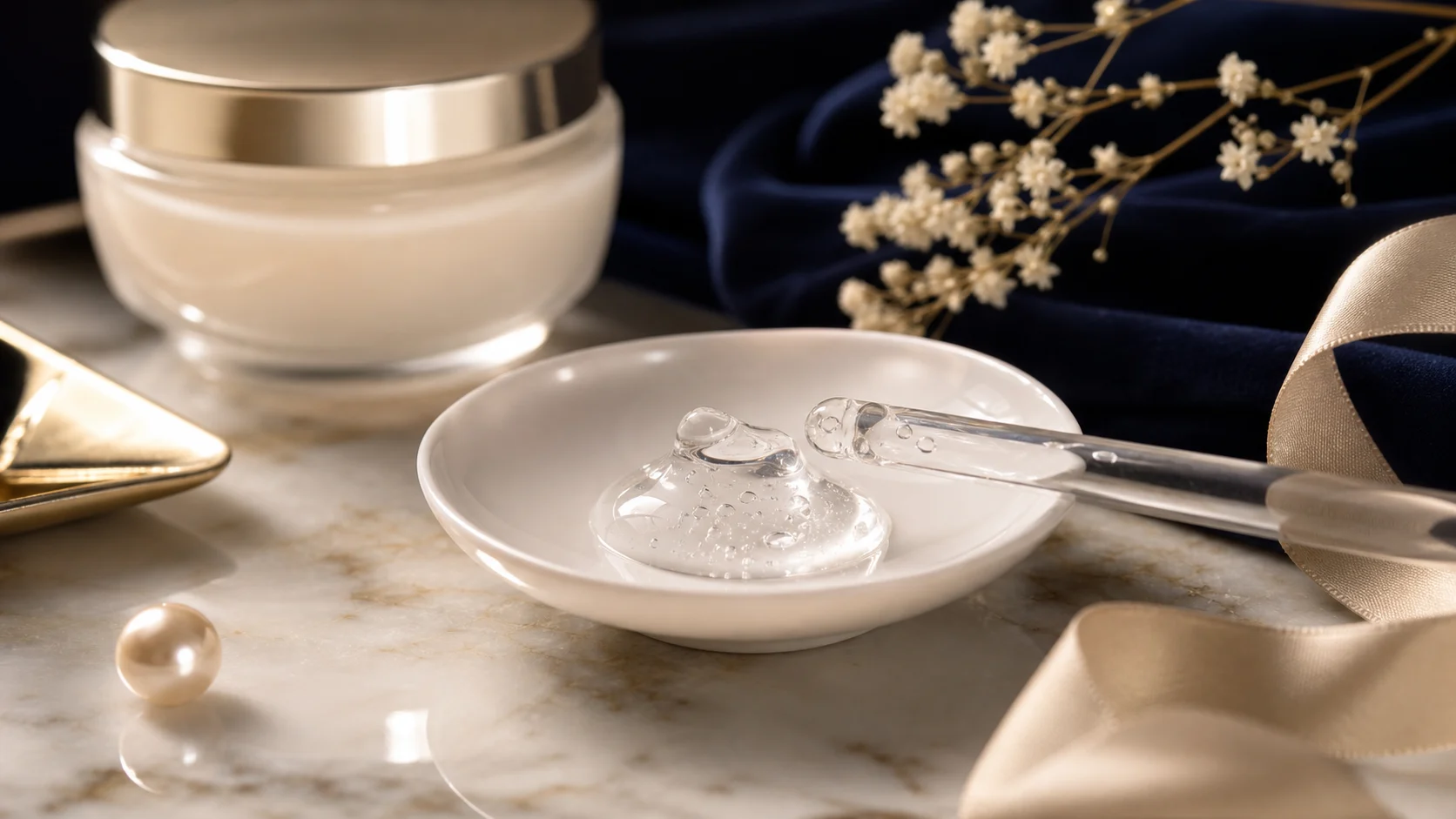 Texture gel trasparente in uno still life skincare luxury