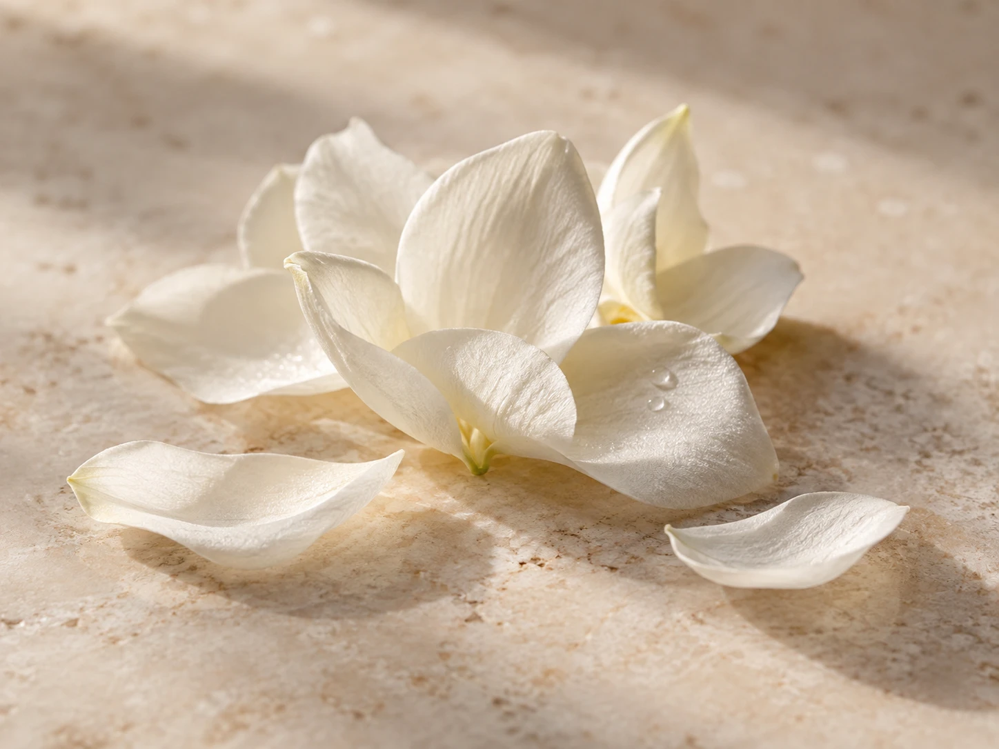 Immagine evocativa: bouquet floreale bianco astratto