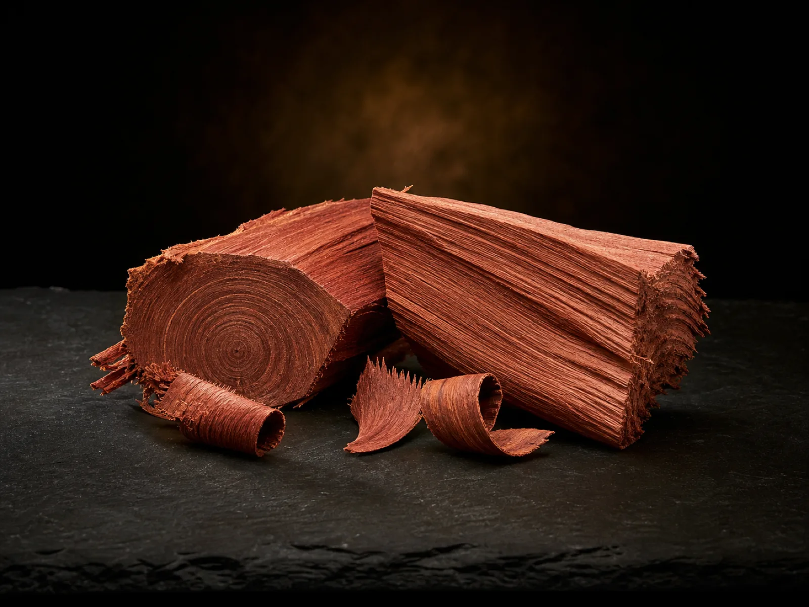 Immagine evocativa dell’accordo olfattivo cedro legno