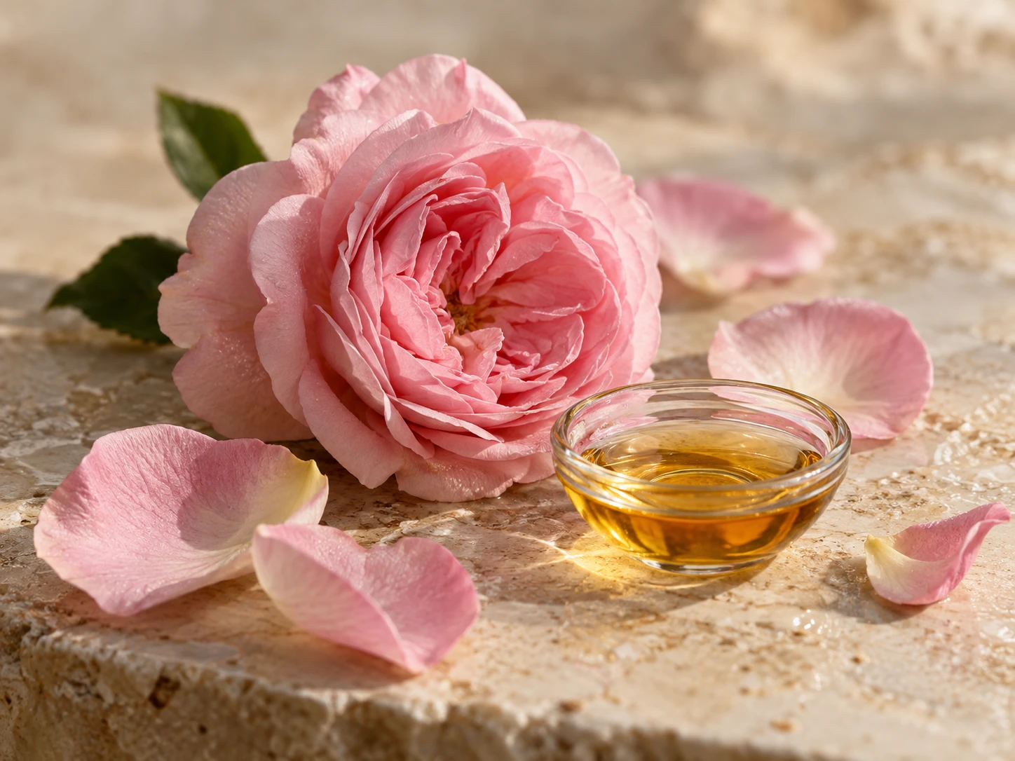 Immagine evocativa: assoluta di rosa centifolia