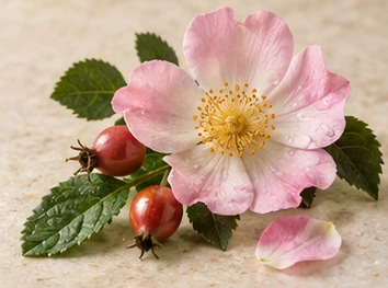 Rappresentazione evocativa: rosa eglantina