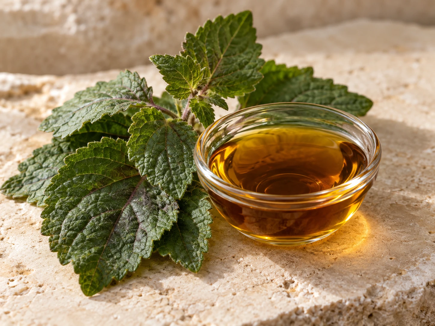 Immagine evocativa: essenza di patchouli indonesiano