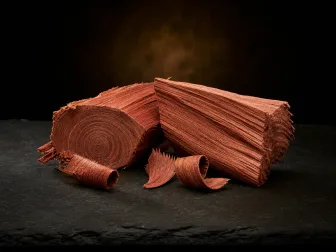 Immagine evocativa dell’accordo olfattivo cedro legno