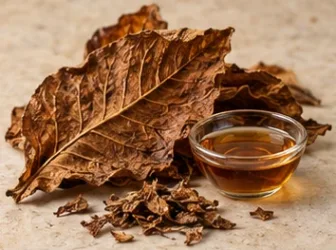 Rappresentazione evocativa: foglia di tabacco