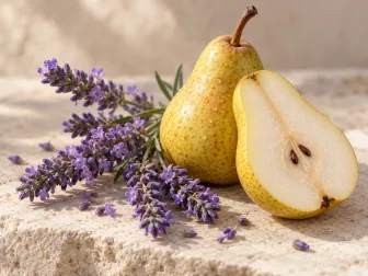 Immagine evocativa: accordo di lavanda e pera