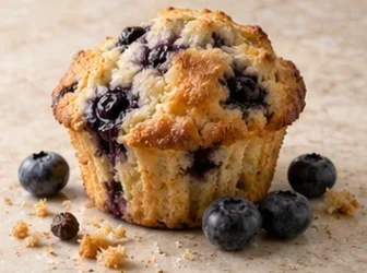 Rappresentazione evocativa: muffin ai mirtilli