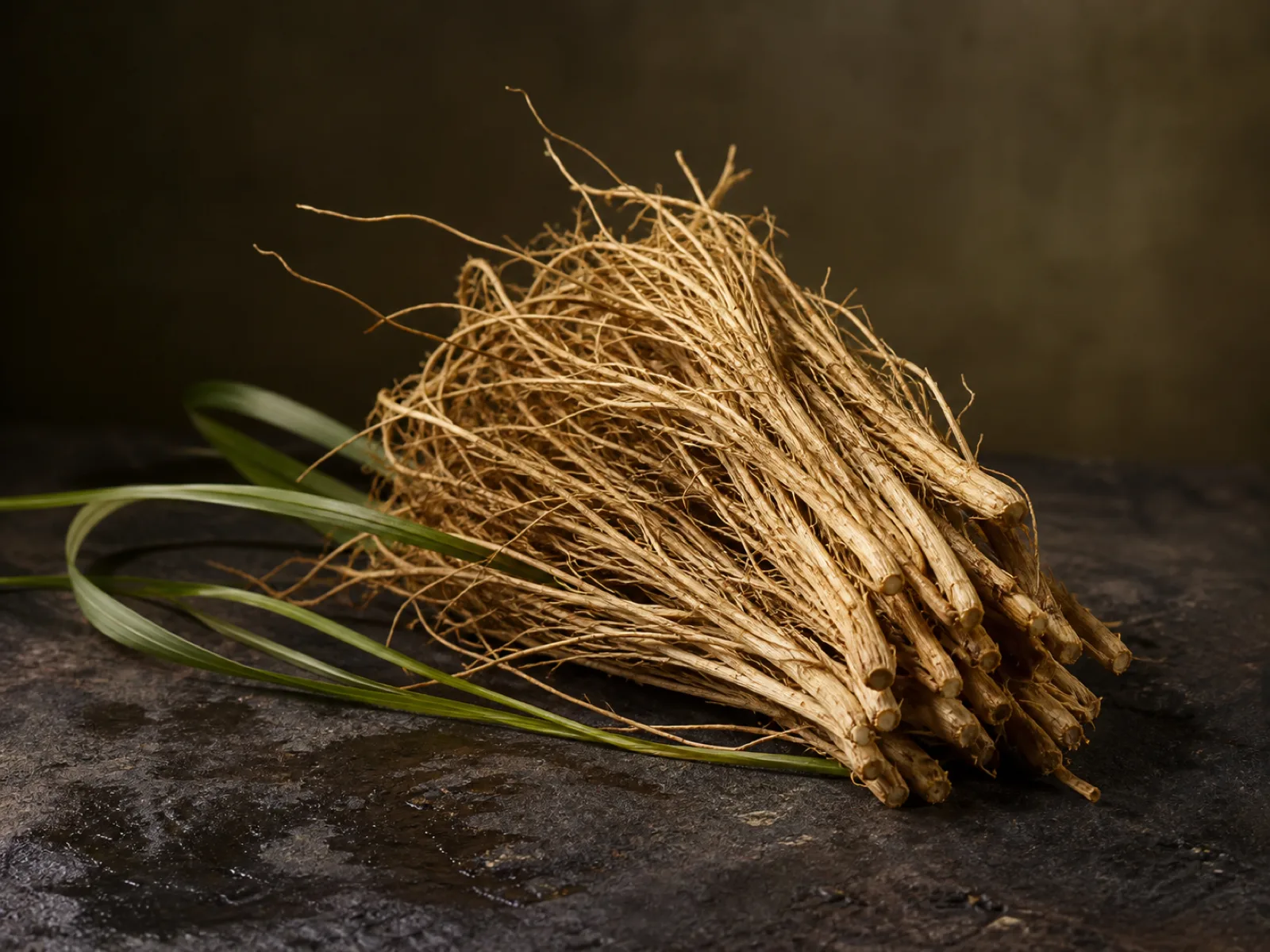 Immagine evocativa dell’accordo olfattivo vetiver