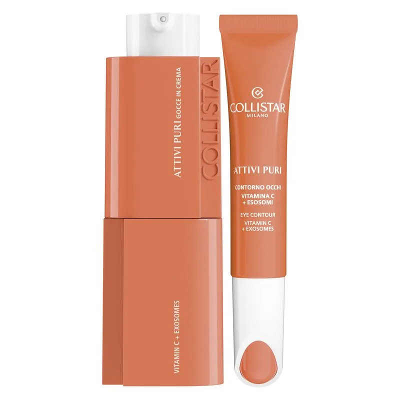 Collistar Attivi Puri Gocce In Crema Vitamina C 30 ml + Contorno Occhi Vitamina C 15 ml