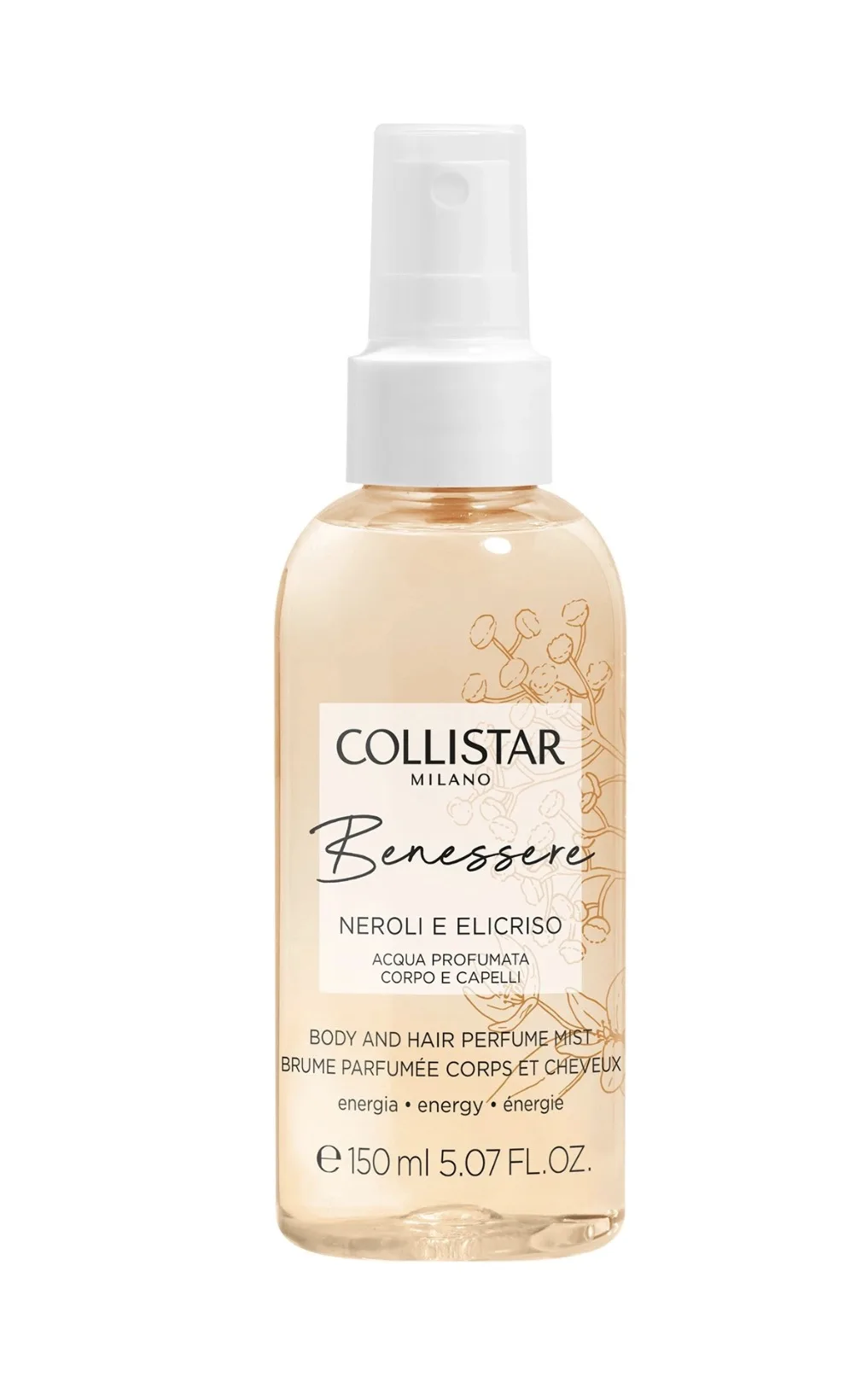 Benessere Neroli e Elicristo Acqua Profumata Corpo e Capelli 150