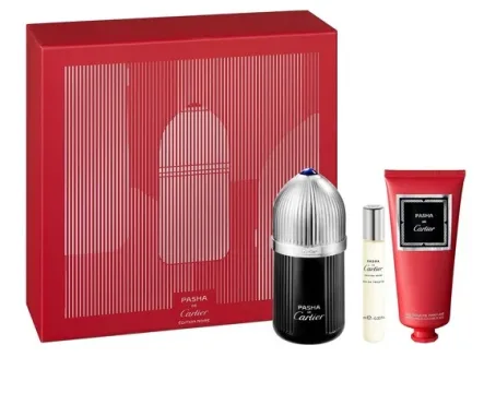 Cartier Pasha Noire Eau de Toilette 100 spray Gift Set