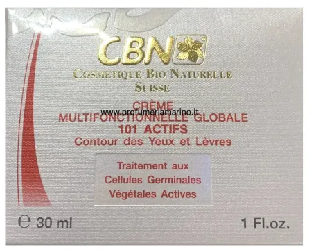 101 Creme Multifonctionnelle Global Contour Yeux  Levres 30m