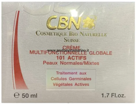 CBN Crème Multifonctionnelle Globale 101 Actifs Peaux Normales/Mixtes 50 ml