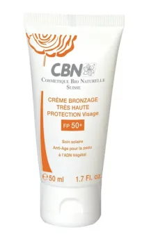 CBN Solari Creme Bronzage Haute Protection Visage 50ml SPF50