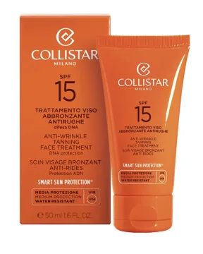 Collistar Solari Trattamento Viso Abbronzante Antirughe 50ml SPF15